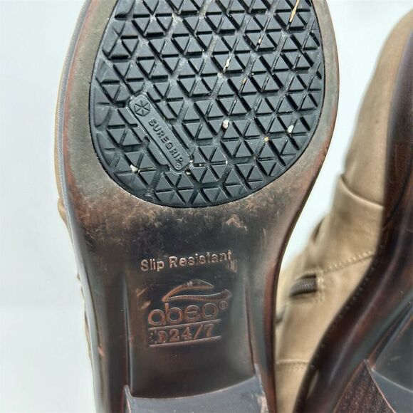 Abeo Women's Cadence Booties Size 8 Brown Slip-Resistant Block Heel - Picture 12 of 15